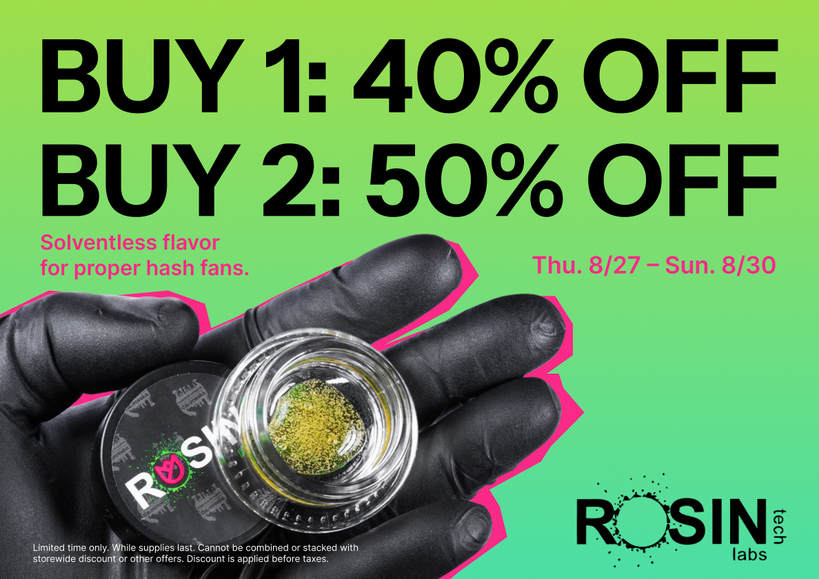 50% Off Rosin Tech Labs