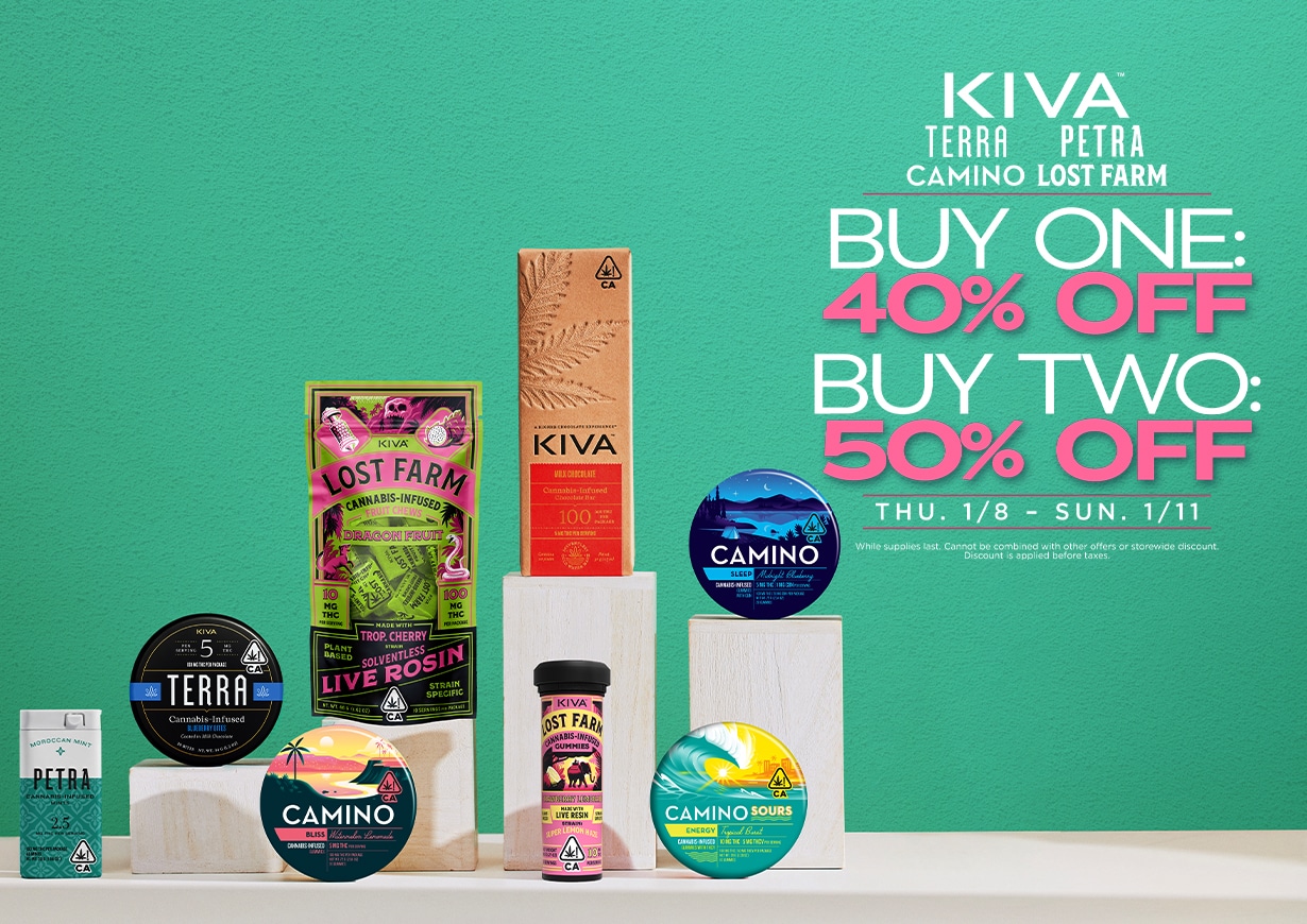 50% Off KIVA Brands