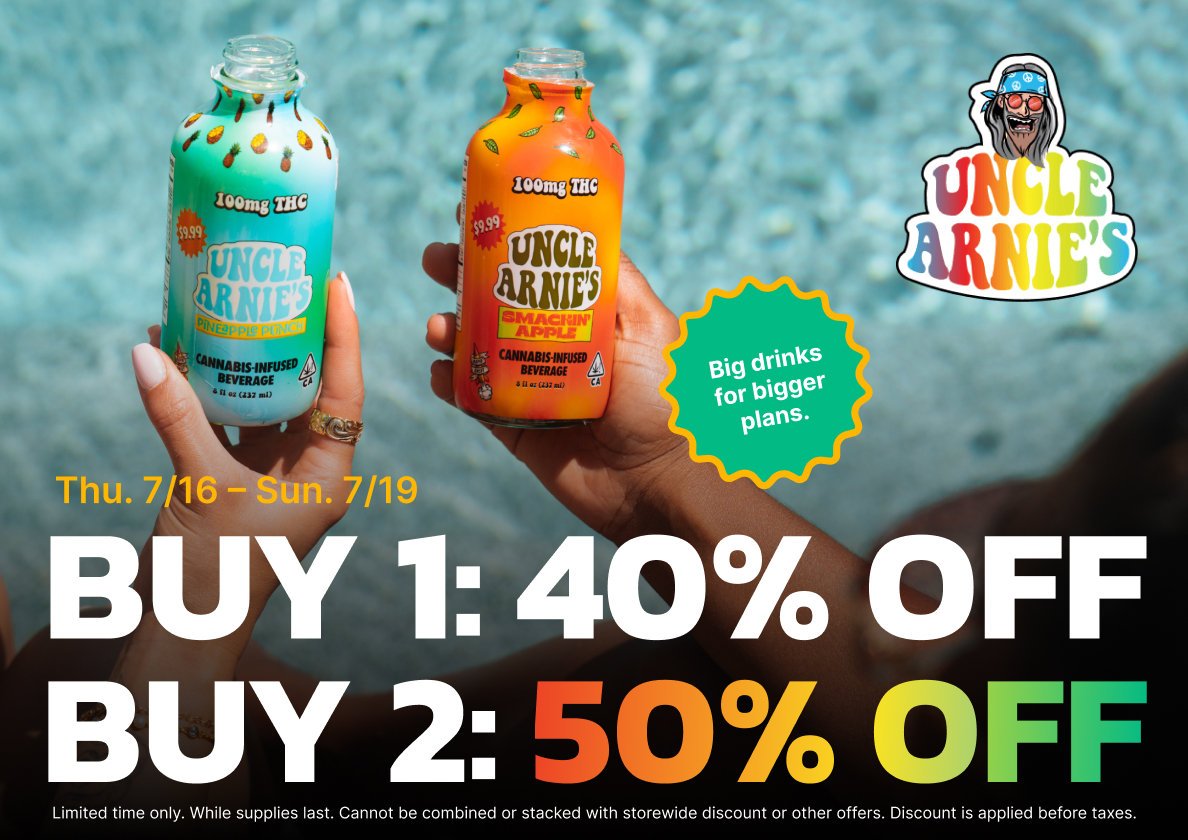 50% Off Uncle Arnie’s Beverages