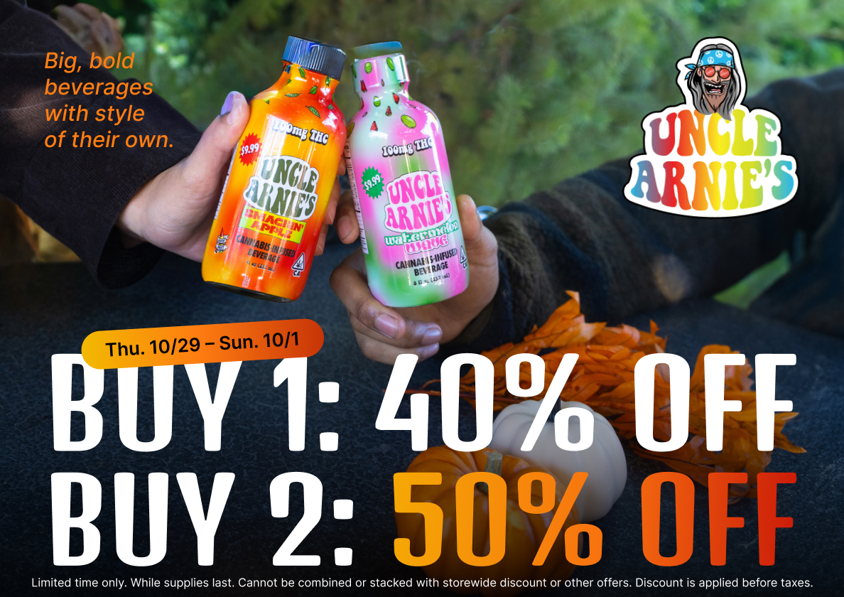 50% Off Uncle Arnie’s Beverages