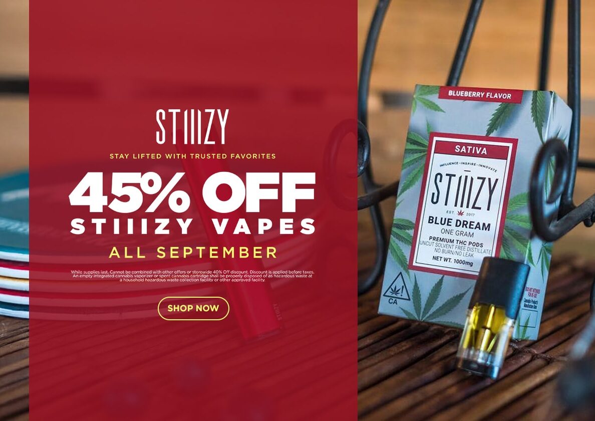 45% Off STIIIZY Vapes