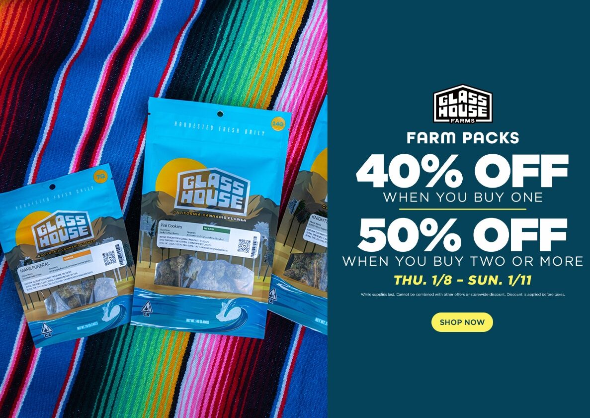 50% Off Glass House Farms Farm Packs