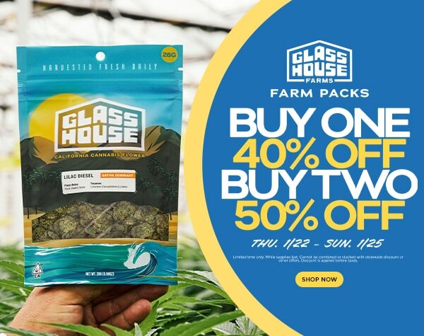 50% Off Glass House Farms Farm Packs