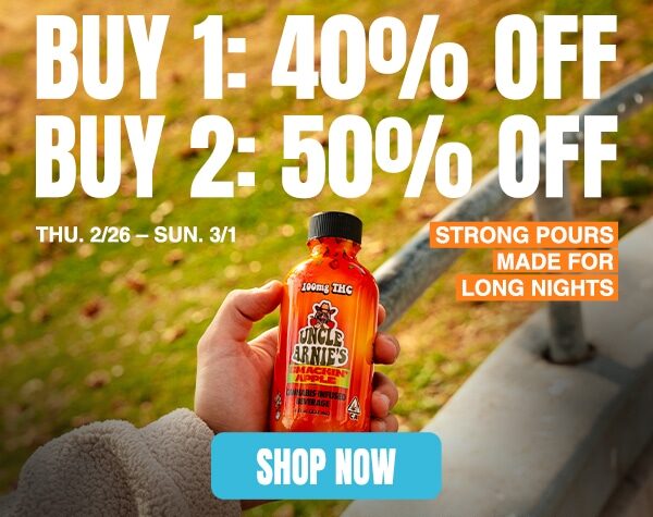 50% Off Uncle Arnie’s Beverages