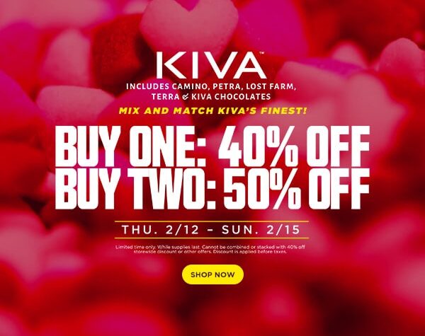 50% Off KIVA Brands