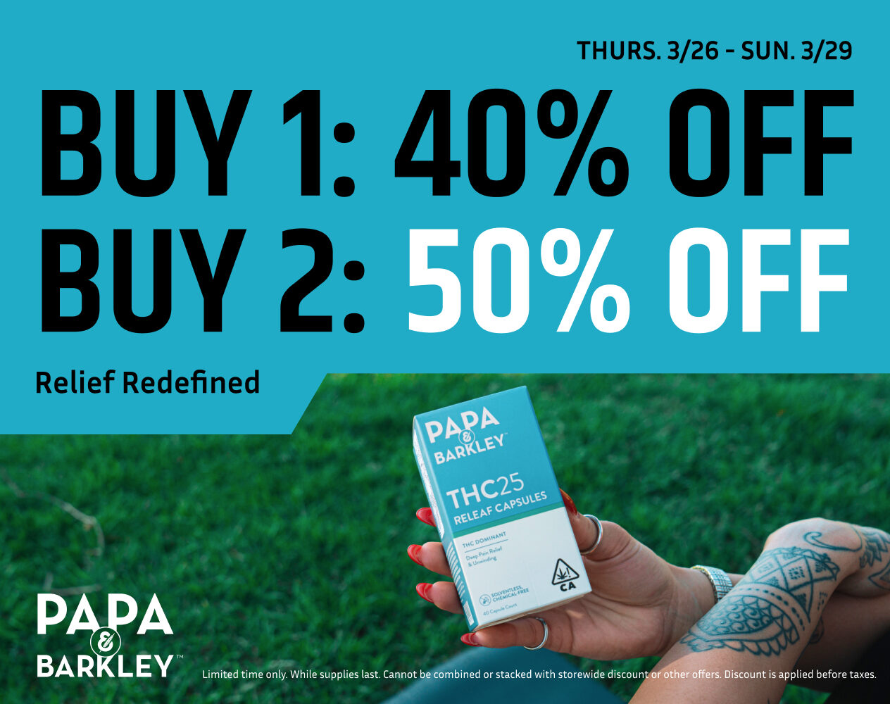 50% Off Papa & Barkley