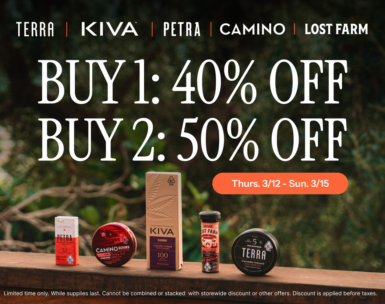 50% Off KIVA Brands