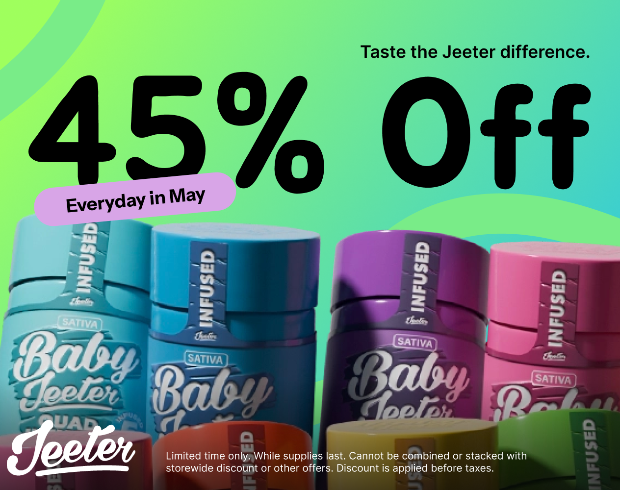 45% Off Jeeter