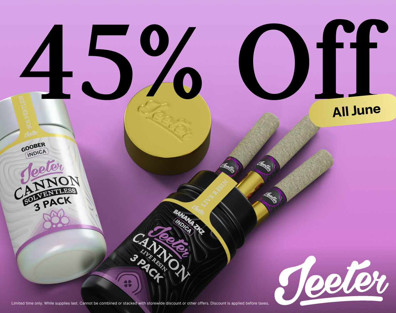 45% Off Jeeter