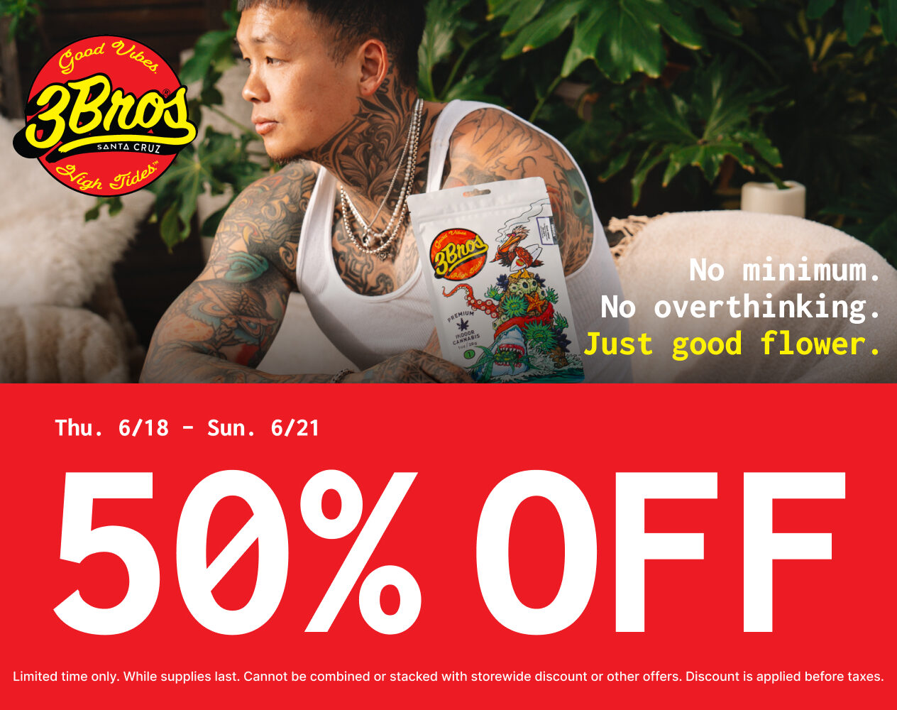 50% Off 3Bros