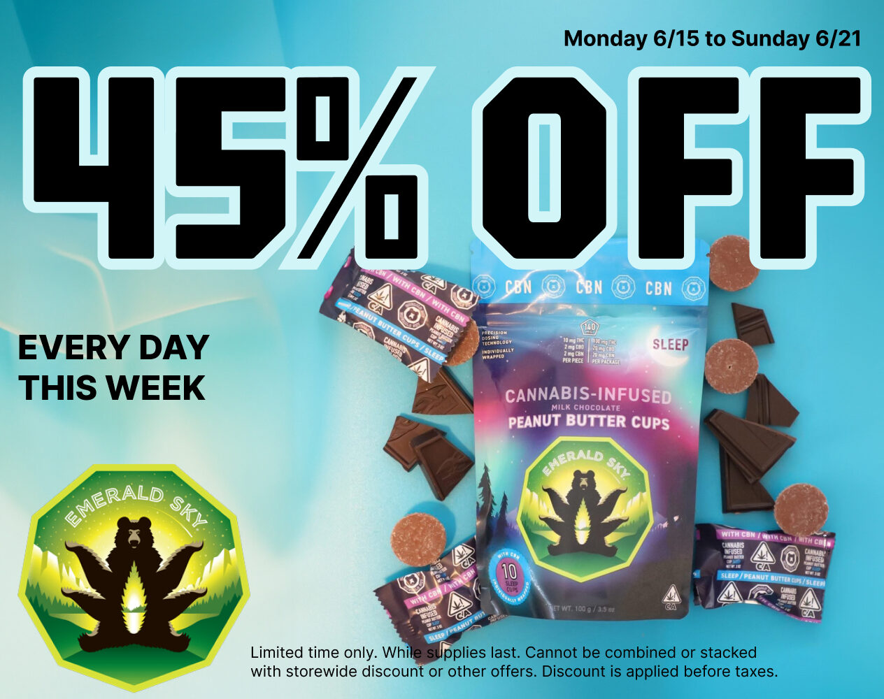 45% Off Emerald Sky