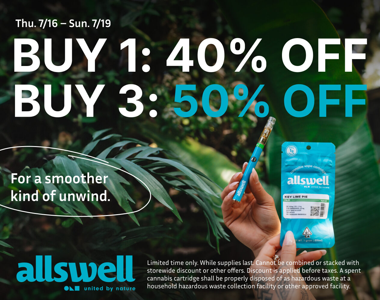50% Off Allswell Vapes