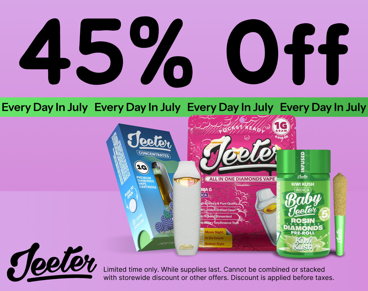 45% Off Jeeter