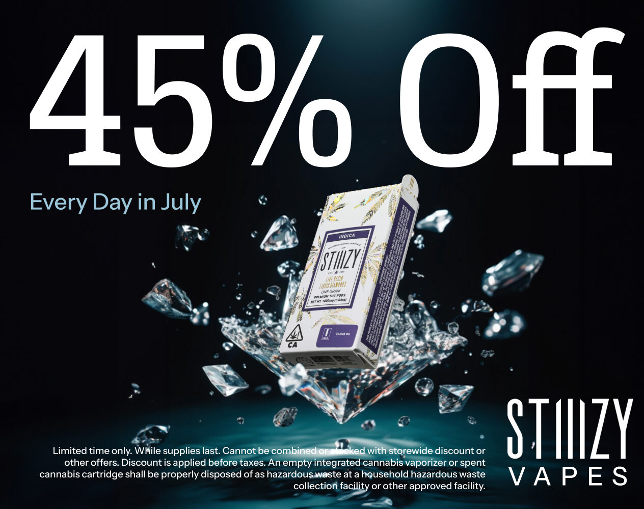 45% Off STIIIZY Vapes