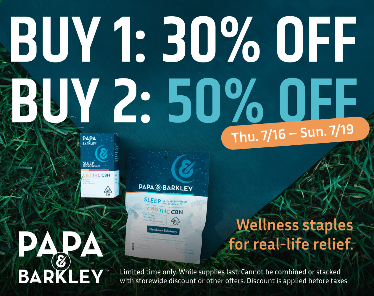 50% Off Papa & Barkley