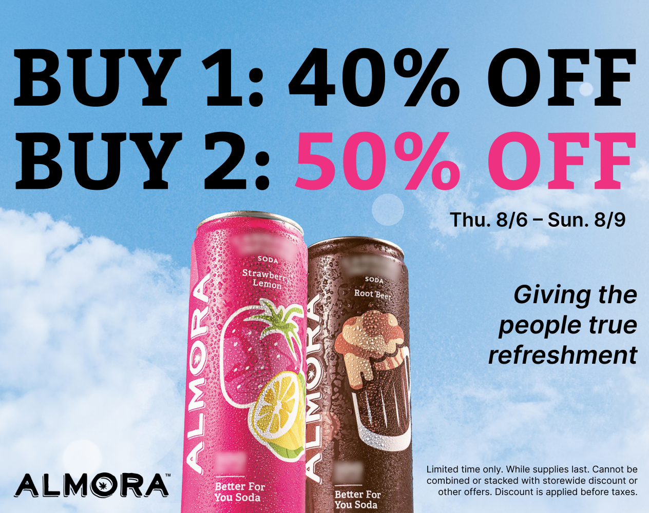 50% Off Almora Beverages