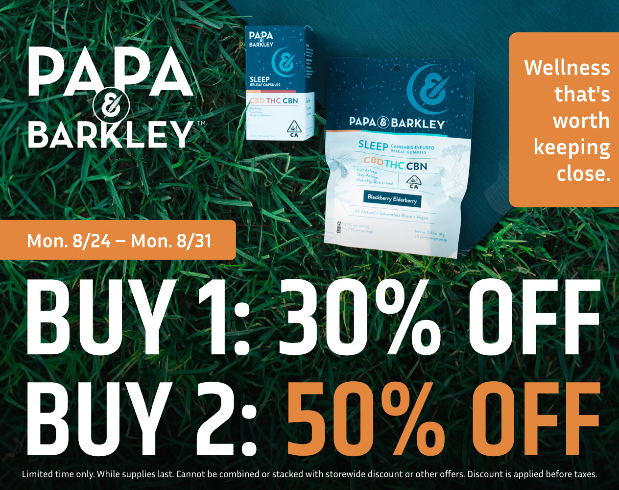 50% Off Papa & Barkley