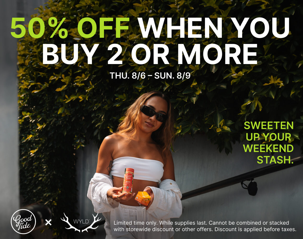 50%  Off Wyld & GoodTide