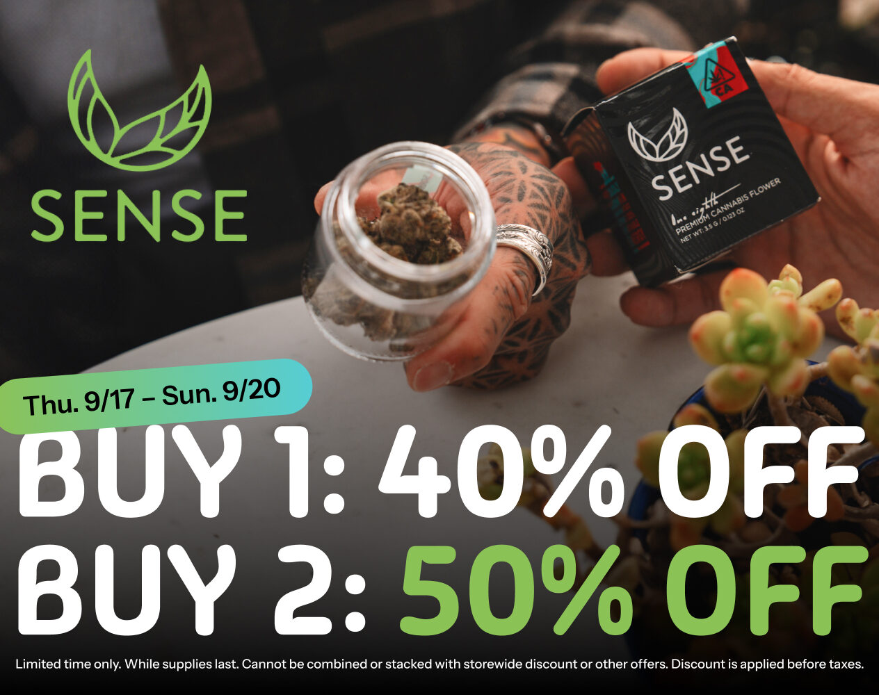50% Off Sense