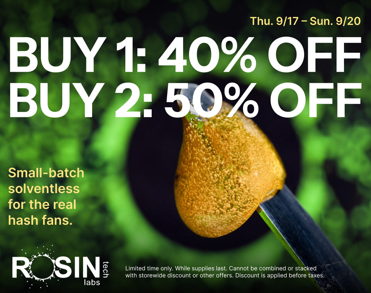 50% Off Rosin Tech Labs