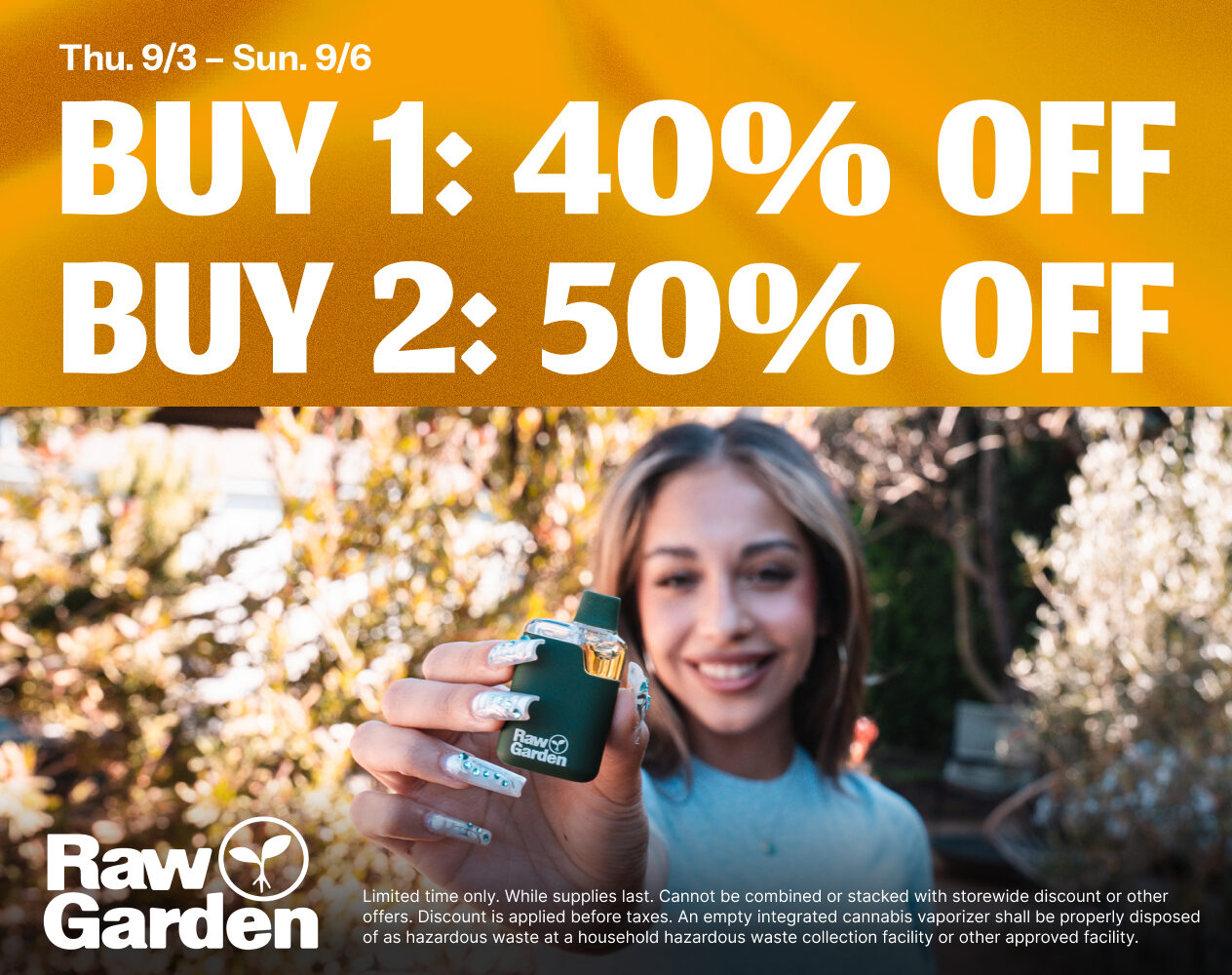 50% Off Raw Garden