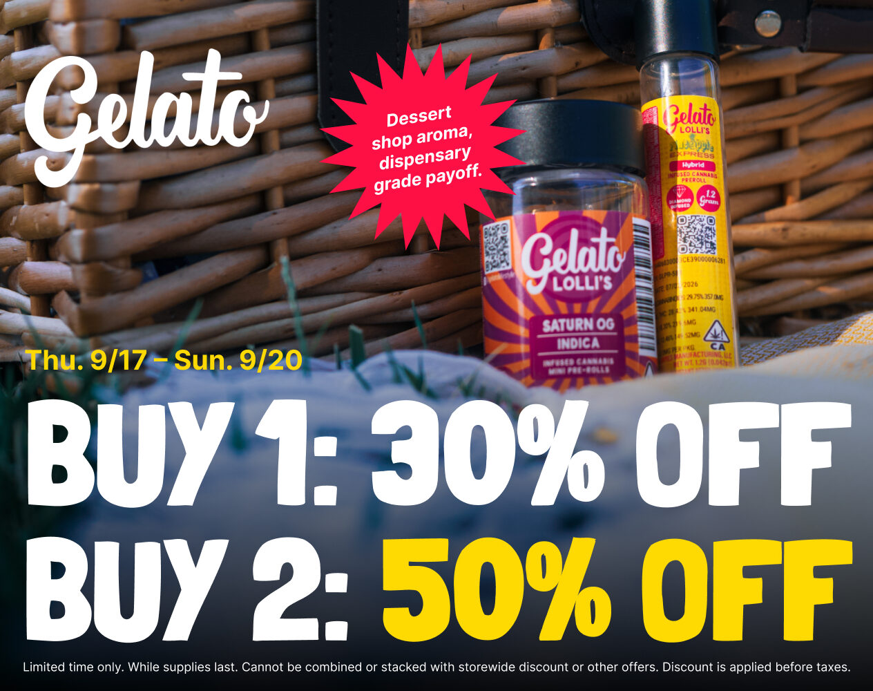 50% Off Gelato