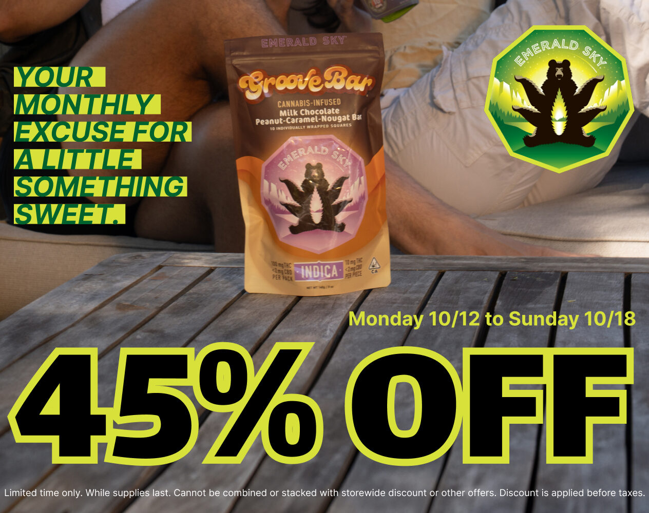 45% Off Emerald Sky