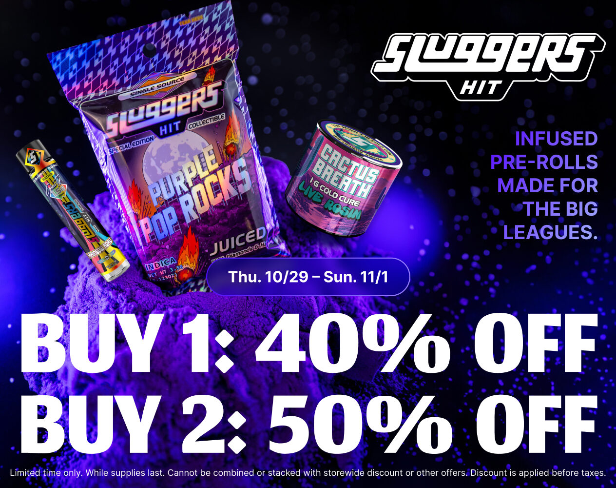 50% Off Sluggers