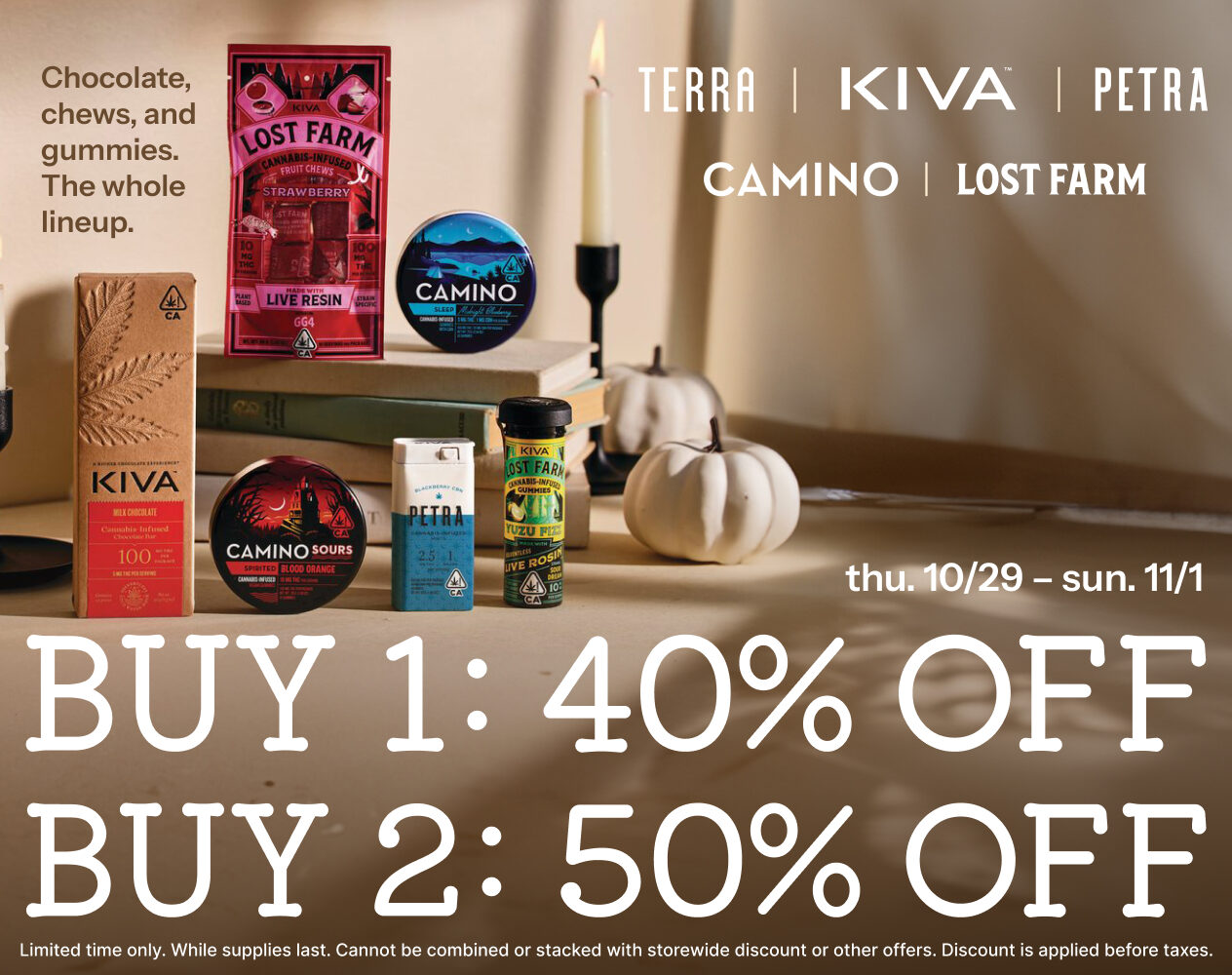 50% Off KIVA Brands