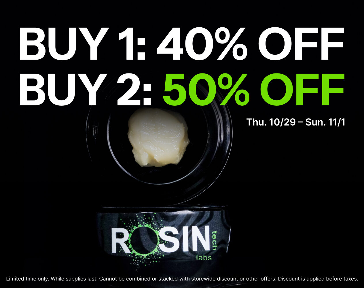 50% Off Rosin Tech Labs