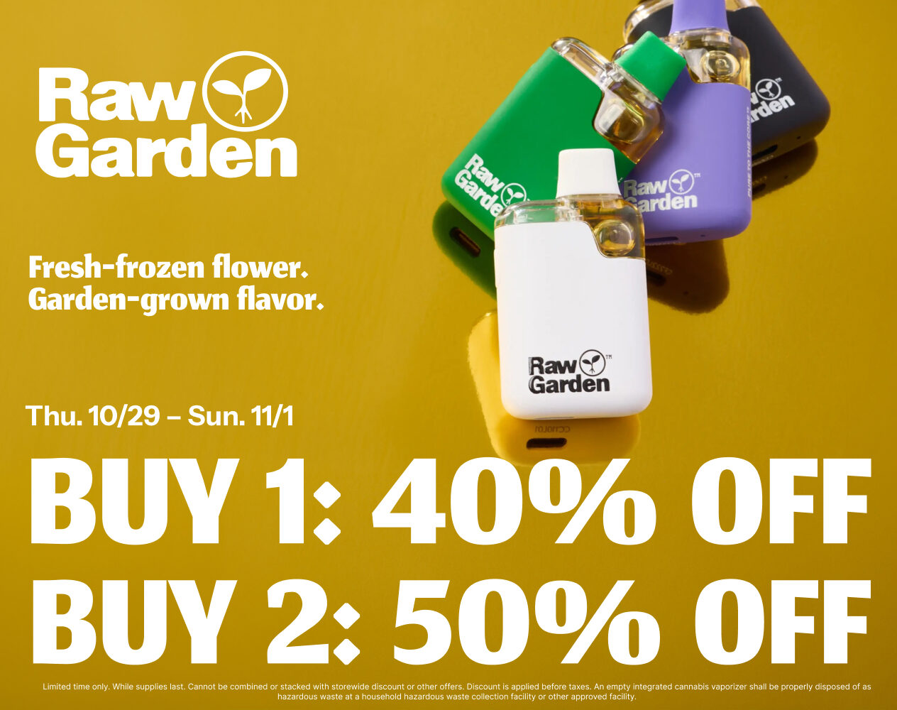 50% Off Raw Garden