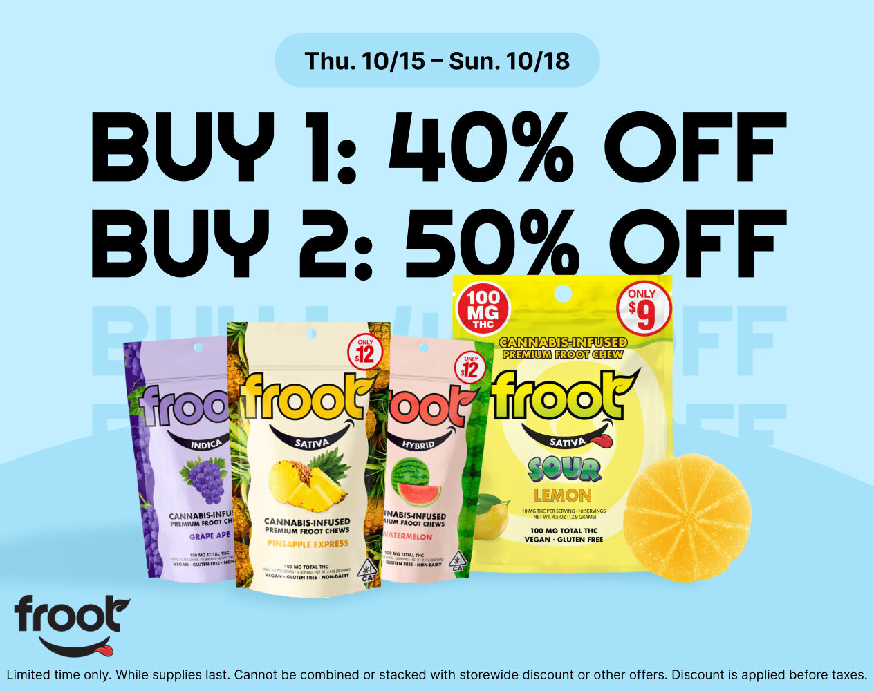 50% Off Froot